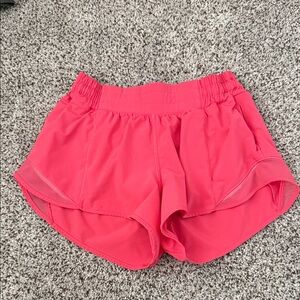 Lululemon Hotty Hot HR Bright Pink Athletic Shorts